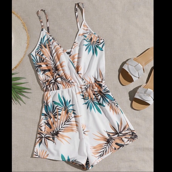 Tropical cami romper